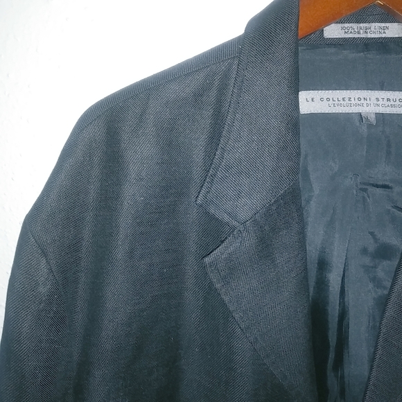 Le Collezioni Structure 36S Mens Irish Linen Summer Pants - Picture 15 of 16